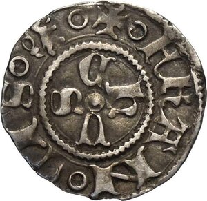 obverse: Mantova, Francesco I Gonzaga (1383-1407), Bolognino, Rara MIR-376 Ag 17,5 mm 0,97 g, buon BB
				