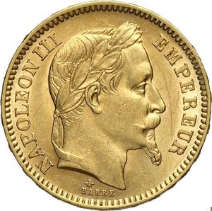 obverse: France, Napoleon III (1852-1870), 20 Francs 1862-A, Paris mint, Au 21 mm 6,44 g, SPL+
				