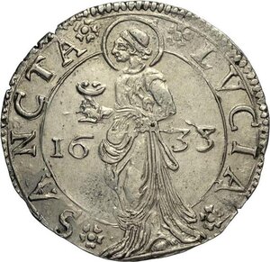 reverse: Mantova, Carlo I Gonzaga/Nevers (1627-1637), Lira 1633, MIR-650 Ag 28 mm 4,44 g, di gran qualità, SPL-FDC
				