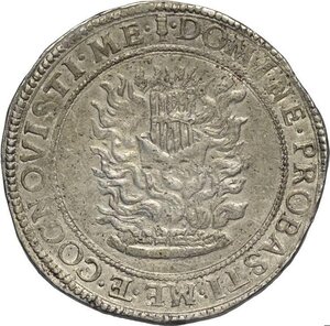 reverse: Mantova, Assedio Austro/Spagnolo (1629-1630), Scudo primo sd, RR MIR-660/1 Ag 41 mm 26,62 g, BB-SPL
				