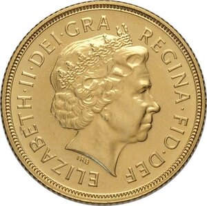 obverse: Great Britain, Elizabeth II (1952-2022), Sovereign 2005, London Mint, Au 22 mm 7,99 g, FDC
				