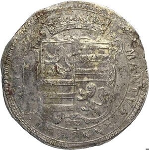 obverse: Mantova, Assedio Austro/Spagnolo (1629-1630), Scudo del fiore 1629, RRR MIR-662 Ag 41,5 mm 29,35 g, bi bella qualità, BB-SPL
				