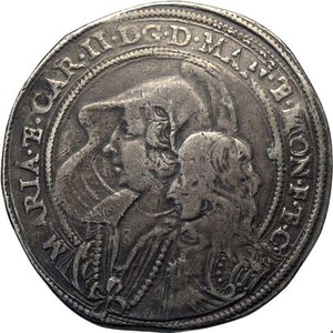 obverse: Mantova, Carlo II Gonzaga/Nevers, Reggenza della madre Maria (1637-1647), Ducatone, RR MIR-681 Ag 42 mm 31,7 g, bella patina, graffietti al rovescio, BB+
				