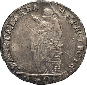 reverse: Mantova, Carlo II Gonzaga/Nevers (1647-1665), da 40 Soldi, RR MIR-698 Ag 32,5 mm 6,33 g, belle iridescenze in patina, graffio al rovescio altrimenti BB-SPL
				