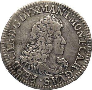 obverse: Mantova, Ferdinando Carlo Gonzaga/Nevers (1669-1707), Scudo 1703, Rara MIR-731 Ag 41 mm 25,91 g, BB
				