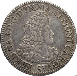 obverse: Mantova, Ferdinando Carlo Gonzaga/Nevers (1669-1707), Scudo 1707, Rara MIR-731 Ag 40,5 mm 25,25 g, BB+
				