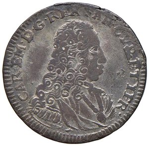 obverse: Carlo Emanuele III (1730-1755) 5 Soldi 1735 - Nomisma 34 MI (g 4,68) NC. BB+/qSPL