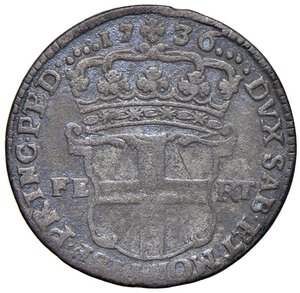 reverse: Carlo Emanuele III (1730-1755) 5 Soldi 1736 - Nomisma 34 MI (g 4,54) NC. qBB-BB