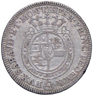 reverse: Carlo Emanuele III (1755-1773) Quarto di scudo 1756 - Nomisma 178 AG (g 8,63). qBB-BB