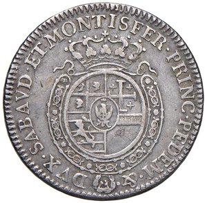 reverse: Carlo Emanuele III (1755-1773) Quarto di scudo 1771 - Nomisma 193 AG (g 8,70) R. BB