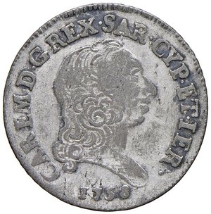 obverse: Carlo Emanuele III (1755-1773)  7,6 soldi 1758 - Nomisma 202 MI (g 4,34) NC. BB