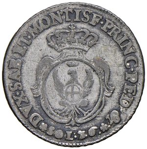 reverse: Carlo Emanuele III (1755-1773)  7,6 soldi 1758 - Nomisma 202 MI (g 4,34) NC. BB