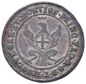 reverse: Carlo Emanuele III (1755-1773)  2,6 soldi 1756 - Nomisma 204 MI (g 2,44) NC. BB