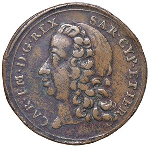 obverse: Carlo Emanuele III (1730-1773) Medaglia 1746 Liberazione della città di Alessandria - UdS 6 CU (g 9,76). BB-SPL