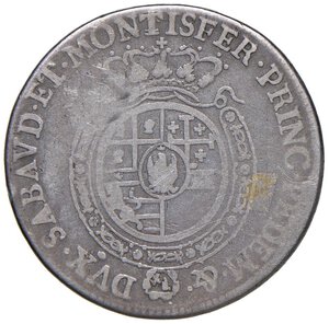 reverse: Vittorio Amedeo III (1773-1796) Quarto di scudo 1776 - Nomisma 349 AG (g 8,32) R. MB