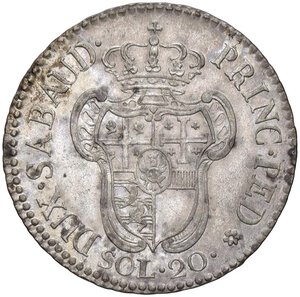 reverse: Vittorio Amedeo III (1773-1796) 20 Soldi 1794 - Nomisma 363 MI (g 5,26). SPL/SPL+