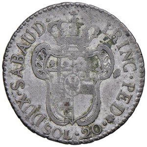 reverse: Vittorio Amedeo III (1773-1796) 20 Soldi 1795 - Nomisma 364 MI (g 5,14). BB