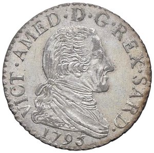 obverse: Vittorio Amedeo III (1773-1796) 10 Soldi 1795 - Nomisma 369 MI (g 2,71). SPL+