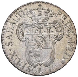 reverse: Vittorio Amedeo III (1773-1796) 10 Soldi 1795 - Nomisma 369 MI (g 2,71). SPL+