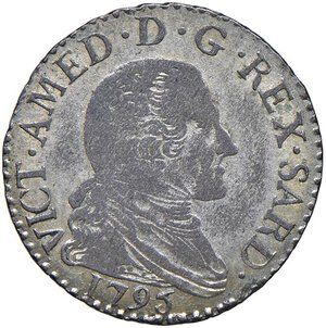 obverse: Vittorio Amedeo III (1773-1796) 10 Soldi 1795 - Nomisma 369 MI (g 2,61). BB-SPL