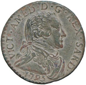 obverse: Vittorio Amedeo III (1773-1796) 5 Soldi 1795 - Nomisma 382 CU (g 4,93). BB