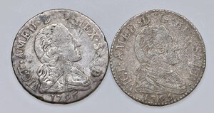 obverse: Vittorio Amedeo III (1773-1796) Lotto di 2 monete da 20 soldi: 1795-1796 - Nomisma 364;365  MI. Come da foto