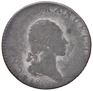 obverse: Carlo Emanuele IV (1796-1802) 7,6 Soldi 1800 - Nomisma 487 MI (g 4,21) R. MB