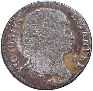 obverse: Vittorio Emanuele I (1802-1821) 2,6 Soldi 1815 - Nomisma 503 MI R. BB+