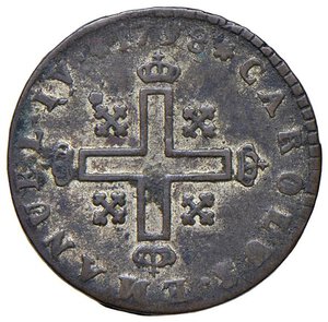 obverse: Carlo Emanuele IV (1796-1802) Soldo 1798 - MIR 1016b MI (g 1,66). BB-SPL