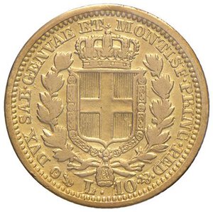 reverse: Carlo Alberto (1831-1849) 10 Lire 1833 G - Nomisma 667 AU RR Sigillato senza indicazione di conservazione da Angelo Bazzoni. MB+