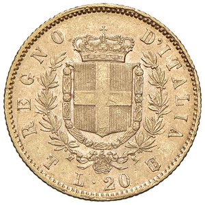 reverse: Vittorio Emanuele II (1861-1878) 20 Lire 1861 T - Nomisma 847 AU R. BB