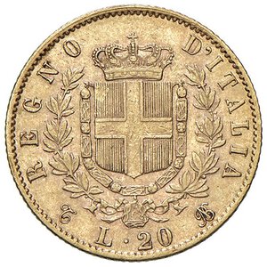 reverse: Vittorio Emanuele II (1861-1878) 20 Lire 1870 T - Nomisma 858 AU RR. qBB