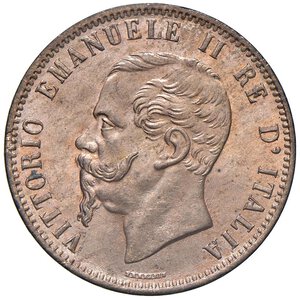 obverse: Vittorio Emanuele II (1861-1878) 10 Centesimi 1867 H - Nomisma 949 CU Rame rosso, conservazione eccezionale. FDC