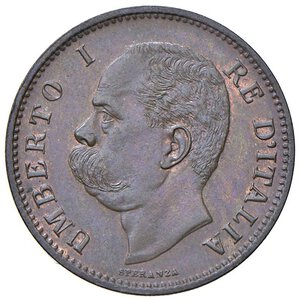 obverse: Umberto I (1878-1900) 5 Centesimi 1895 R - Nomisma 1021 (g 5,04) CU R. qFDC