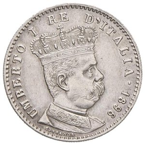 obverse: Umberto I (1878-1900) Eritrea - Lira 1896 - Nomisma 1043 AG RR Minimi colpetti al bordo. BB+