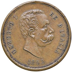 obverse: Umberto I (1878-1900) Gettone da 20 marche 1892 - CU (g 5,12). SPL