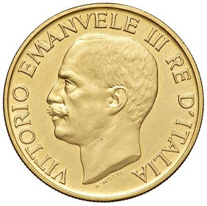 obverse: Vittorio Emanuele III (1900-1946) 100 Lire 1923 - Nomisma 1051 AU R. FDC