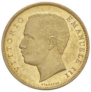 obverse: Vittorio Emanuele III (1900-1946) 20 Lire 1905 - Nomisma 1075 AU R Minimi graffietti nei campi ma bell esemplare. qFDC