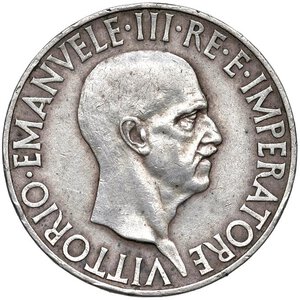 obverse: Vittorio Emanuele III (1900-1946) 10 Lire 1936 - Nomisma 1121 AG. BB+