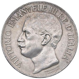 obverse: Vittorio Emanuele III (1900-1946) 5 Lire 1911 - Nomisma 1129 AG R. SPL