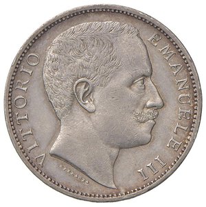 obverse: Vittorio Emanuele III (1900-1946) 2 Lire 1906 - Nomisma 1156 AG. SPL+/qFDC