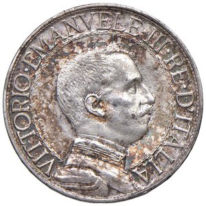 obverse: Vittorio Emanuele III (1900-1946) Lira 1908 - Nomisma 1198 AG R Minimo colpetto al bordo. qFDC