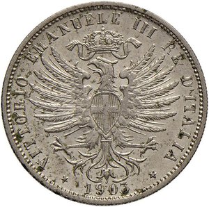 obverse: Vittorio Emanuele III (1900-1946) 25 Centesimi 1903 - Nomisma 1267 NI Piccole macchie. SPL+