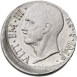 obverse: Vittorio Emanuele III (1900-1946) 20 Centesimi 194 (?) - AC Esemplare decentrato. FDC