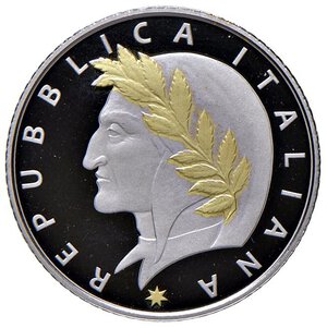 obverse: REPUBBLICA ITALIANA (1946-) 20 Euro 2022 Dante - AU (g 6,45) 1.500 pezzi coniati. In confezione originale e certificato di garanzia. FS