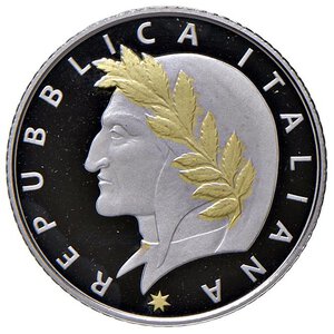 obverse: REPUBBLICA ITALIANA (1946-) 20 Euro 2022 Dante - AU (g 6,45) 1.500 pezzi coniati. In confezione originale e certificato di garanzia. FS