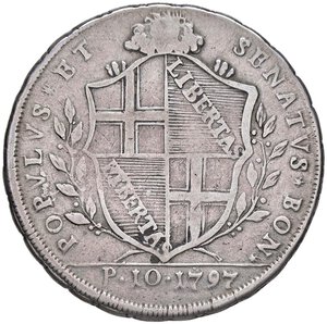 obverse: BOLOGNA Scudo da 10 Paoli 1797 - MIR 58/2 AG (g 28,73). qBB