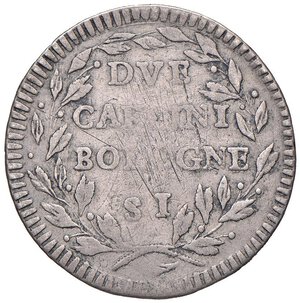 reverse: BOLOGNA Governo popolare (1796-1797) 2 Carlini - Pag. 41a AG (g 5,34) RR Graffi al R/. BB