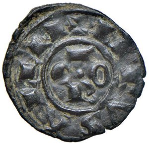 obverse: BRINDISI Corrado I (1250-1254) Denaro - MIR 301 MI (g 0,53). qSPL