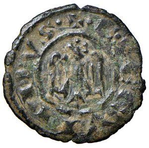 obverse: BRINDISI Corrado II (1254-1258) Denaro - MIR 310 MI (g 0,73) RRR. qSPL